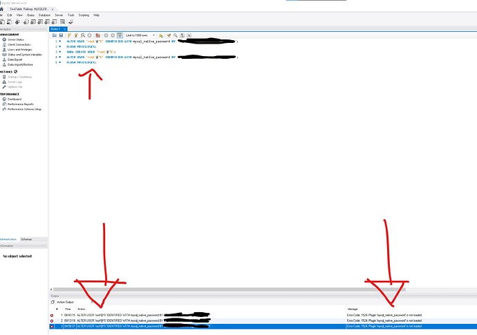 Error 1524 MySQL WorkBench